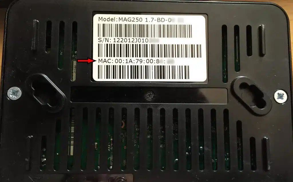 mac address on mag