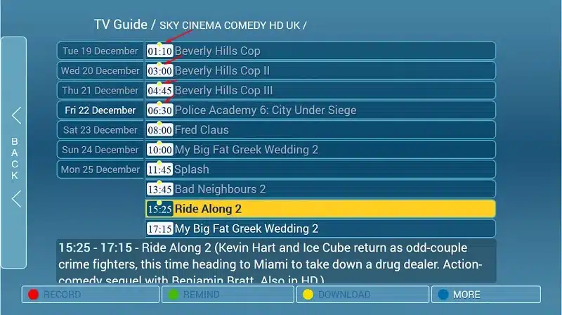 MAG catch up setting