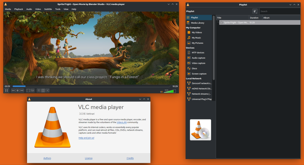 VLC Preferences window showing Input and Codecs settings used to optimize VLC for watching IPTV