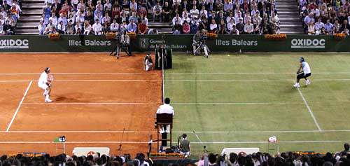 IPTV app displaying Roland Garros French Open channel selection on a mobile device