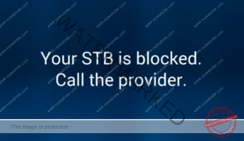 STB blocked error - Call the provider